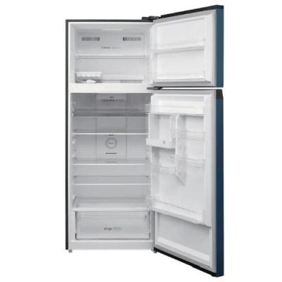 ثلاجه توشيبا 450لتر ازرق ساطع زجاج انفرتر GRRT624WEPGN73