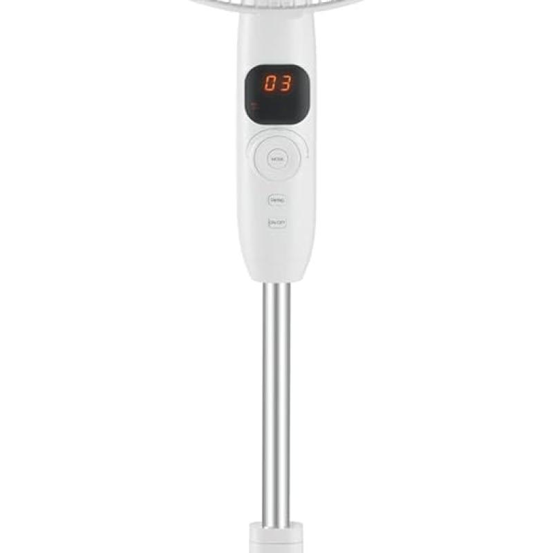 مروحه توشيبا عمود 16بوصه 26سرعه 9ريشه ابيض ريموت FDSD70EGW