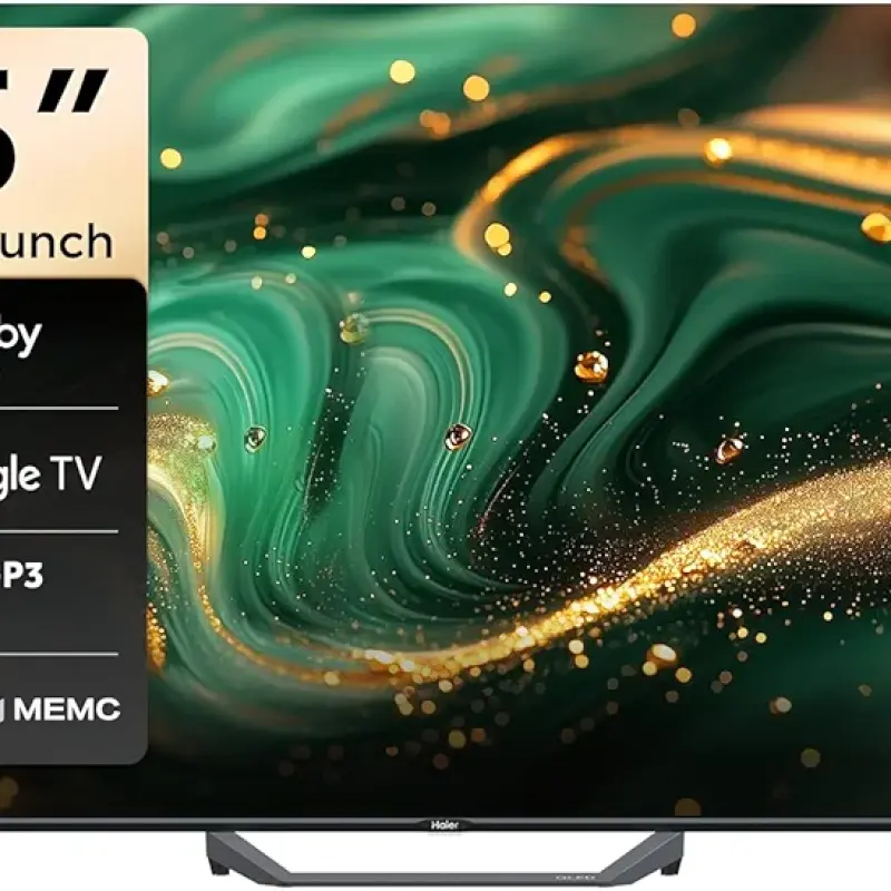 شاشه هاير 55بوصه جوجل QLED ريسيفر بدون فريم H55S80FUX