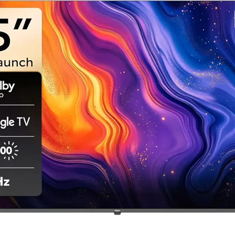 شاشه هاير 65بوصه جوجل 4k ريسيفر بدون فريم H65K80EU