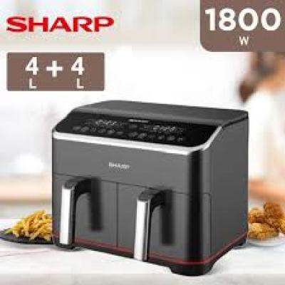 قلايه شارب 8لتر 1800وات ديجيتال ستانلس 2درج KFDF80RTEK2