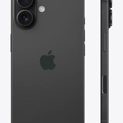 Apple iPhone 16 - 128GB/ 8GB - (Ar&EN) - Single Sim - Black