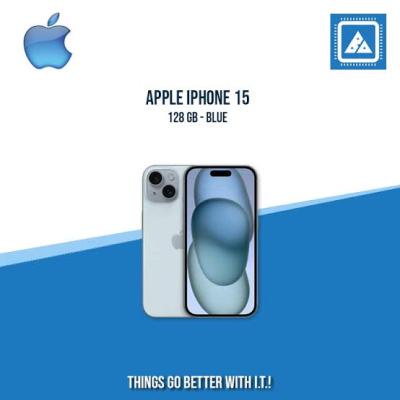 Apple iPhone 15 - 128GB/ 6GB - (EN) - Single Sim- Blue
