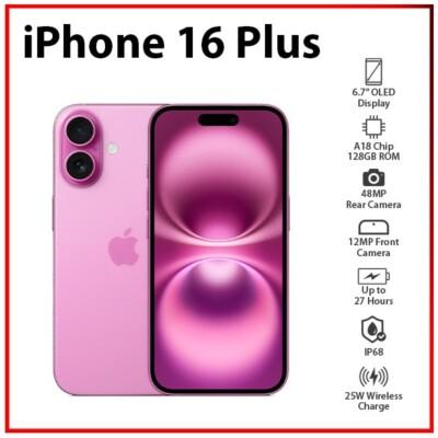 Apple iPhone 16 - 128GB/8GB - Pink