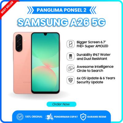 Samsung Galaxy A26 (5G) - 128GB/6GB - Peach Pink